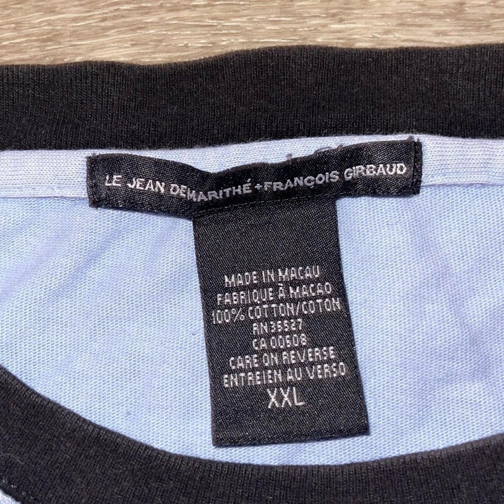 Light Blue Logo Ringer T-Shirt - Picture 5 of 8